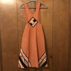 VINTAGE Modern Juniors Overalls Dress - Small